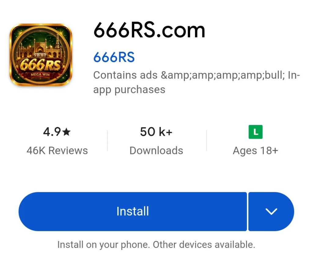 Download 666Rs Game APK for Android 2026 1 Download 666Rs Game App