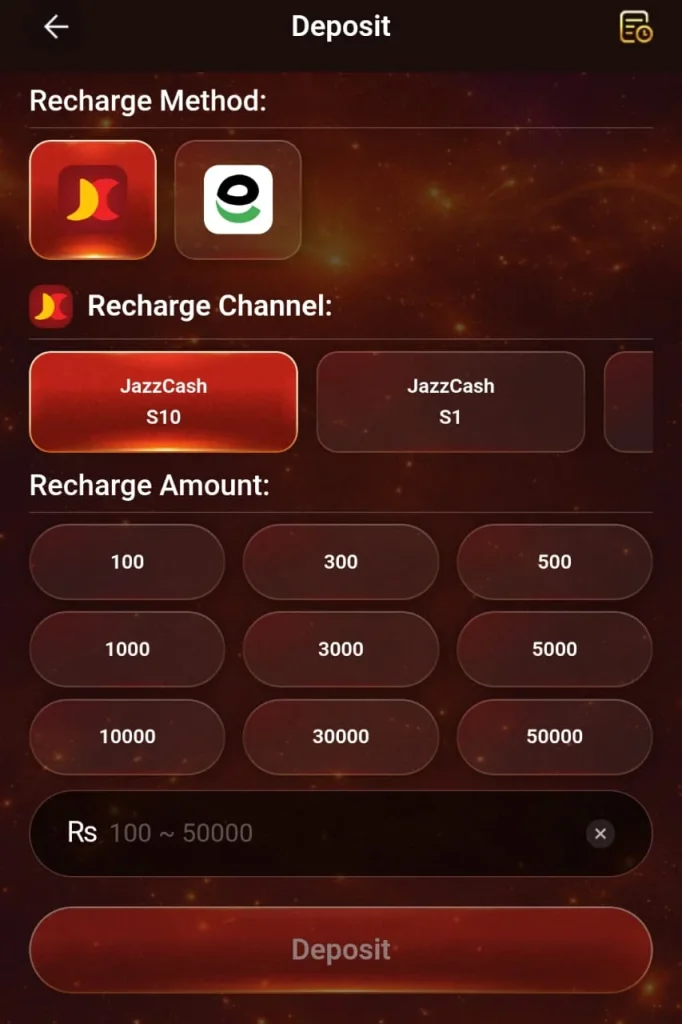 How to deposit money on 666Rs