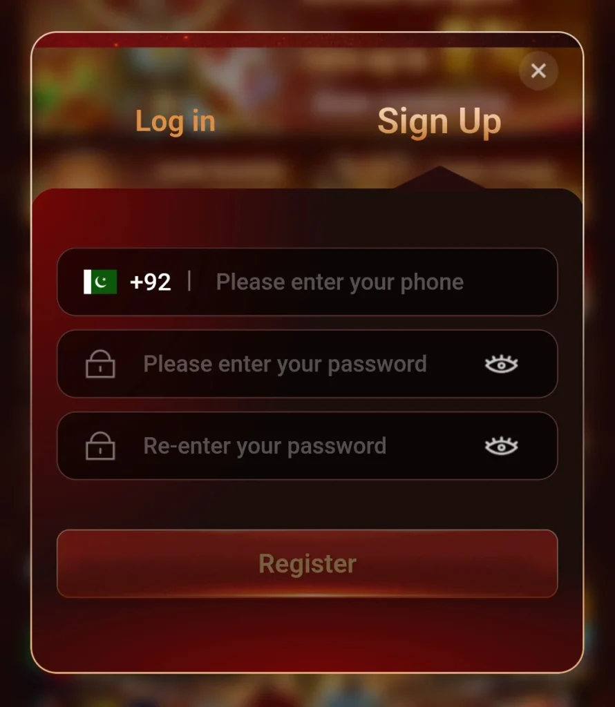 Register Account on 666 Rs Game